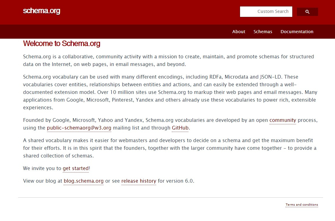 schema.orgの公式サイト